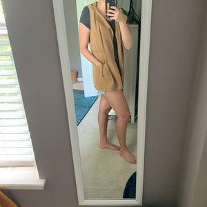 Boutique Brown Hooded Vest